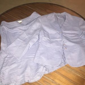 Ann Taylor LOFT Lavender Skirt Suit
